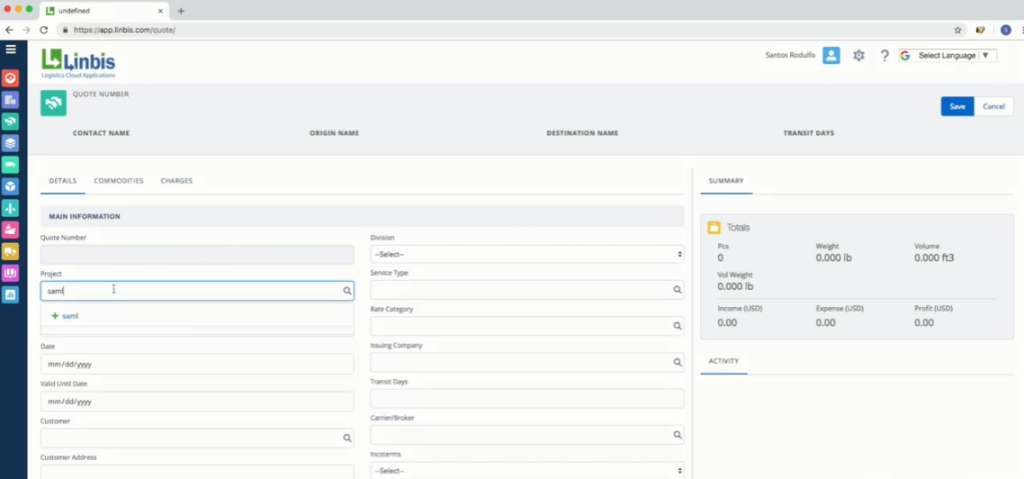 Linbis Logistics Software app