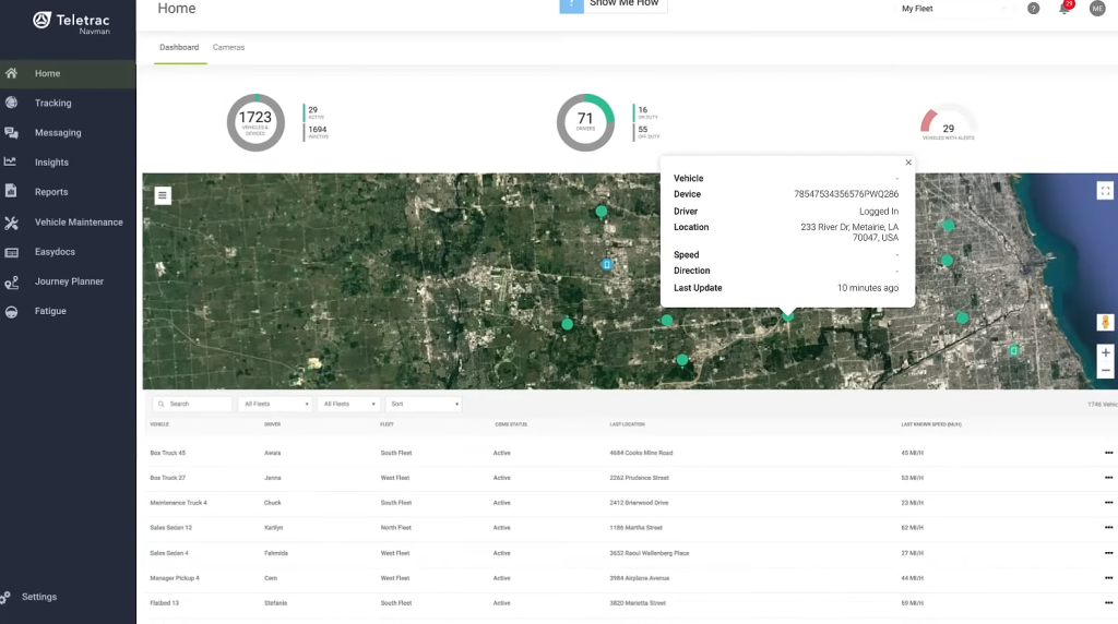 Teletrac Navman TN360 app